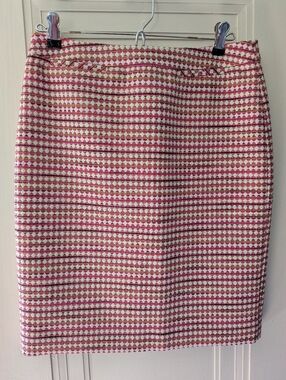 Nordstrom Halogen Pink Woven Skirt Sz 4
